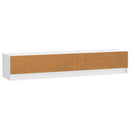 TV-skab Hvid højglans 147 x 34,5 x 27 cm Konstrueret træ