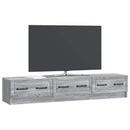 TV-skab Grå sonoma-eg 147 x 34,5 x 27 cm Konstrueret træ