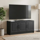 TV-skab Sort 99 x 34,5 x 47 cm Konstrueret træ