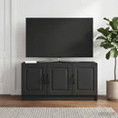 TV-skab Sort 99 x 34,5 x 47 cm Konstrueret træ