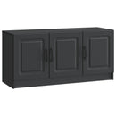 TV-skab Sort 99 x 34,5 x 47 cm Konstrueret træ