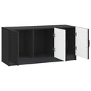 TV-skab Sort 99 x 34,5 x 47 cm Konstrueret træ