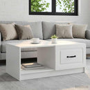 Sofabord Hvid 90 x 50 x 37 cm Konstrueret træ