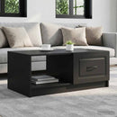Sofabord Sort 90 x 50 x 37 cm Konstrueret træ