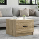 Sofabord med skuffe Sonoma-eg 49 x 50 x 37 cm Konstrueret træ