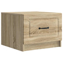 Sofabord med skuffe Sonoma-eg 49 x 50 x 37 cm Konstrueret træ