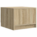 Sofabord med skuffe Sonoma-eg 49 x 50 x 37 cm Konstrueret træ