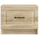 Sofabord med skuffe Sonoma-eg 49 x 50 x 37 cm Konstrueret træ