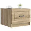 Sofabord med skuffe Sonoma-eg 49 x 50 x 37 cm Konstrueret træ