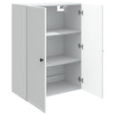 Vægmonteret skab Hvid 66 x 34,5 x 90 cm Konstrueret træ