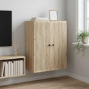 Vægmonteret skab Sonoma-eg 66 x 34,5 x 90 cm Konstrueret træ