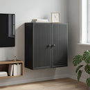 Vægmonteret skab Sort 59 x 31 x 60 cm Konstrueret træ