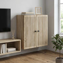 Vægmonteret skab Sonoma-eg 59 x 31 x 60 cm Konstrueret træ