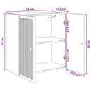 Vægmonteret skab 59 x 31 x 60 cm Konstrueret træ Artisan-eg
