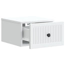 Væghængt Natbord 2 pcs Hvid 33 x 34,5 x 20 cm Konstrueret træ