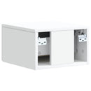 Væghængt Natbord 2 pcs Hvid 33 x 34,5 x 20 cm Konstrueret træ