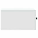 Væghængt Natbord 2 pcs Hvid 33 x 34,5 x 20 cm Konstrueret træ
