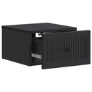 Væghængt Natbord 2 pcs Sort 33 x 34,5 x 20 cm Konstrueret træ