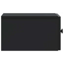 Væghængt Natbord 2 pcs Sort 33 x 34,5 x 20 cm Konstrueret træ