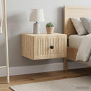 Væghængt Natbord med skuffe 2 pcs Sonoma-eg 33 x 34,5 x 20 cm