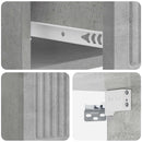 Væghængt Natbord med skuffe 2 pcs Betongrå 33 x 34,5 x 20 cm