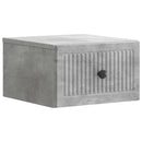 Væghængt Natbord med skuffe 2 pcs Betongrå 33 x 34,5 x 20 cm