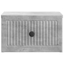 Væghængt Natbord med skuffe 2 pcs Betongrå 33 x 34,5 x 20 cm