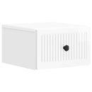 Væghængt Natbord 2 pcs Hvid højglans 33 x 34,5 x 20 cm