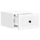 Væghængt Natbord 2 pcs Hvid højglans 33 x 34,5 x 20 cm