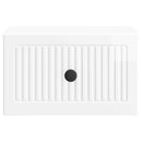 Væghængt Natbord 2 pcs Hvid højglans 33 x 34,5 x 20 cm