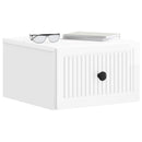 Væghængt Natbord 2 pcs Hvid højglans 33 x 34,5 x 20 cm