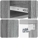 Væghængt Natbord med skuffe Grå sonoma-eg 33 x 34,5 x 20 cm