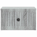 Væghængt Natbord 2 pcs Grå sonoma-eg 33 x 34,5 x 20 cm