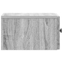 Væghængt Natbord 2 pcs Grå sonoma-eg 33 x 34,5 x 20 cm