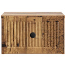 Væghængt Natbord Gammelt træ 33 x 34,5 x 20 cm Konstrueret træ