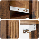 Væghængt Natbord med skuffe 2 pcs Gammelt træ 33 x 34,5 x 20 cm