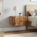 Væghængt Natbord med skuffe 2 pcs Gammelt træ 33 x 34,5 x 20 cm