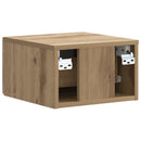 Væghængt Natbord med skuffe 2 pcs Artisan-eg 33 x 34,5 x 20 cm