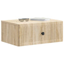 Natskab 2 pcs Sonoma-eg 49 x 34,5 x 20 cm Konstrueret træ