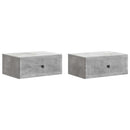 Natskab 2 pcs Betongrå 49 x 34,5 x 20 cm Konstrueret træ