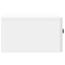 Natskab 2 pcs Hvid højglans 49 x 34,5 x 20 cm Konstrueret træ