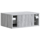 Natskab 2 pcs Grå sonoma-eg 49 x 34,5 x 20 cm Konstrueret træ