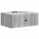 Natskab 2 pcs Grå sonoma-eg 49 x 34,5 x 20 cm Konstrueret træ