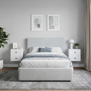 Væghængt Natbord 2 pcs Hvid 33 x 34,5 x 40 cm Konstrueret træ