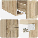 Væghængt Natbord med skuffe 2 pcs Sonoma-eg 33 x 34,5 x 40 cm