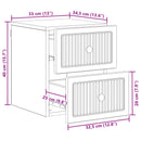 Væghængt Natbord med skuffe 2 pcs Sonoma-eg 33 x 34,5 x 40 cm