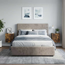 Væghængt Natbord med skuffe 2 pcs Røget eg 33 x 34,5 x 40 cm
