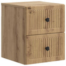 Væghængt Natbord med skuffe 2 pcs Artisan-eg 33 x 34,5 x 40 cm