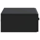 Væghængt Sideskab Sort 59 x 34,5 x 17 cm Konstrueret træ