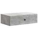 Væghængt Sideskab Betongrå 59 x 34,5 x 17 cm Konstrueret træ